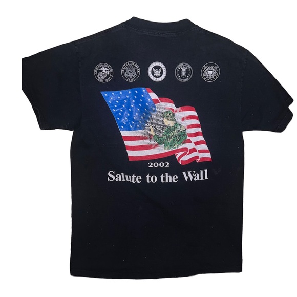 Vintage 2002 rolling thunder ride graphic T-shirt Vietnam memorial Wall - Picture 2 of 5